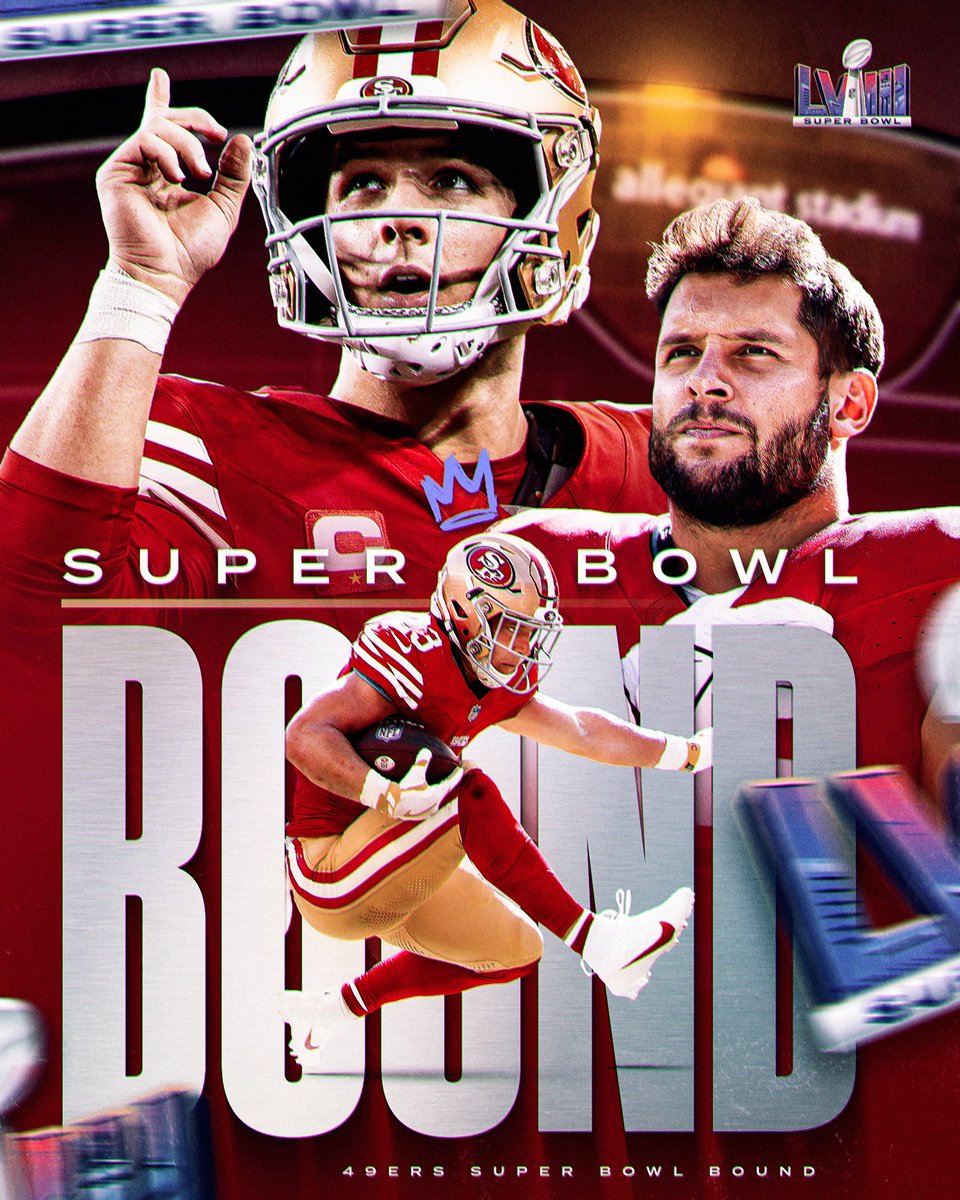 The 49ers are officially going to the Super Bowl!!