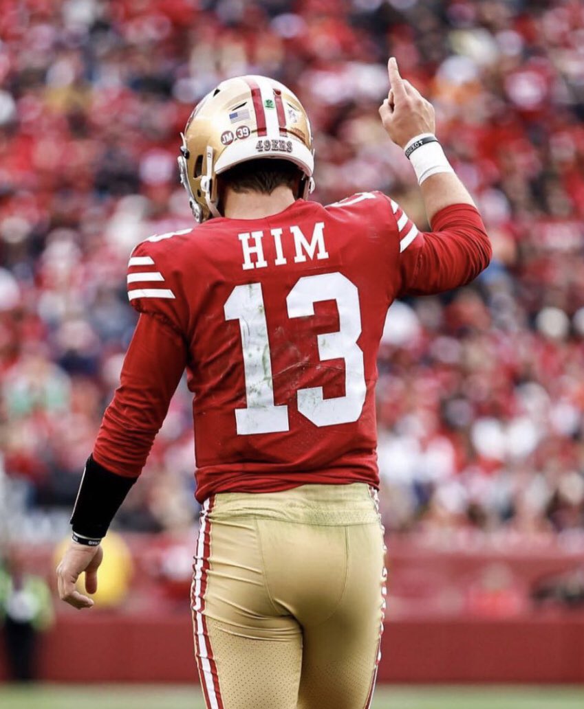 first FULL season as a starting qb.

&amp; he’s playing in the super bowl while all your “elite” qbs sit at home.

put some respect on brock purdy’s name.