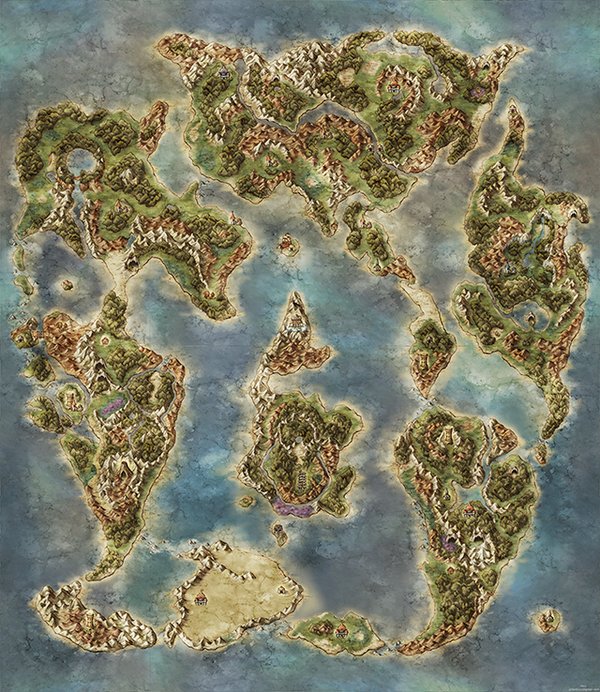 ドラクエⅤの世界地図って本当に美しいよな。バランスが良いから毎日見