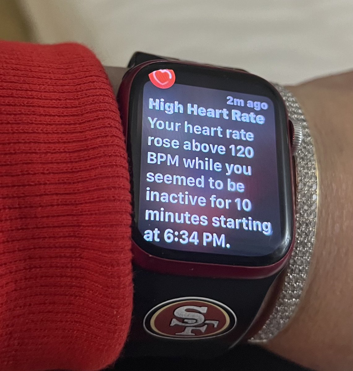DyannaSF's tweet photo. Every @49ers fan for the last hour. #BangBangNinerGang #49ers #NinerGang #ninerfaithful https://t.co/rLNCtd56P9