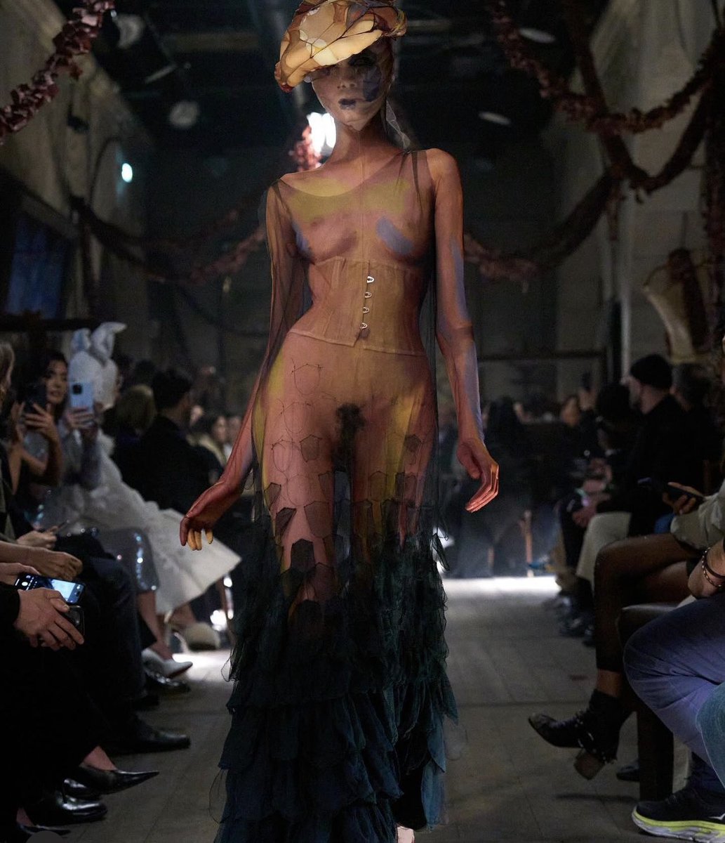 i want to be an antique gothicunt porcelain doll at the maison margiela fashion show