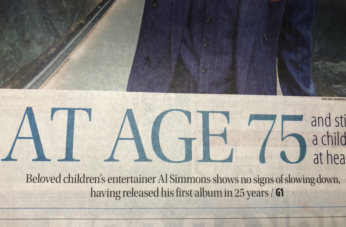I say this as an ⁦<a href="/AlSimmonsEnt/">Al Simmons Entertainer</a>⁩  stan, ⁦<a href="/WinnipegNews/">Winnipeg Free Press</a>⁩, but one album in 25 years seems the definition of slowing down…