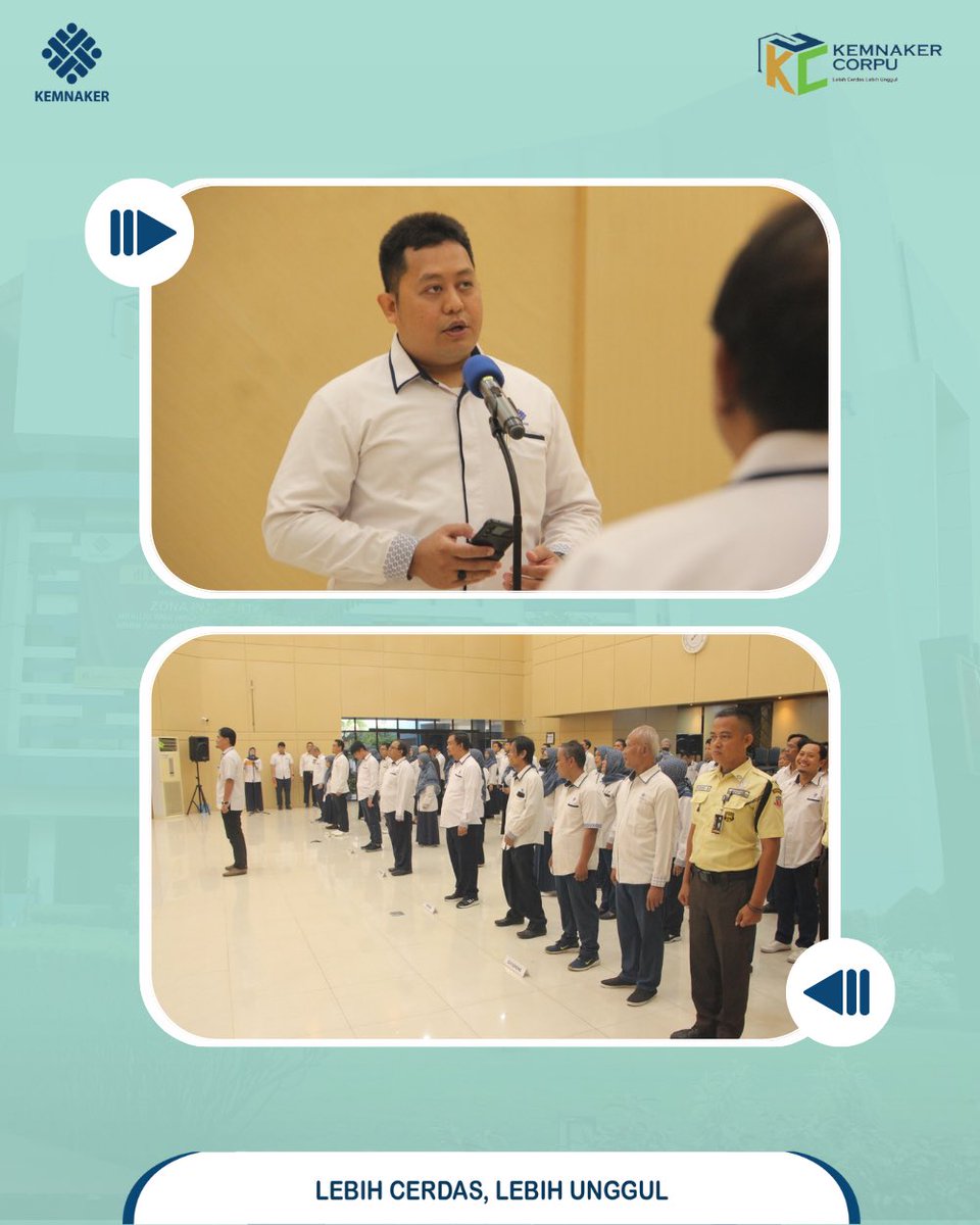 ppsdm_naker's tweet photo. Apel kali ini dipimpin langsung oleh Subkoordinator Pengembangan Metode Pendidikan dan Pelatihan, Fachrul Rosyid. Ia meminta seluruh pegawai PPSDMK untuk bersama-sama menjaga marwah organisasi. Memberikan manfaat sebesar-besarnya dalam proses pengembangan SDM ketenagakerjaan. https://t.co/pSUtqLnhXo