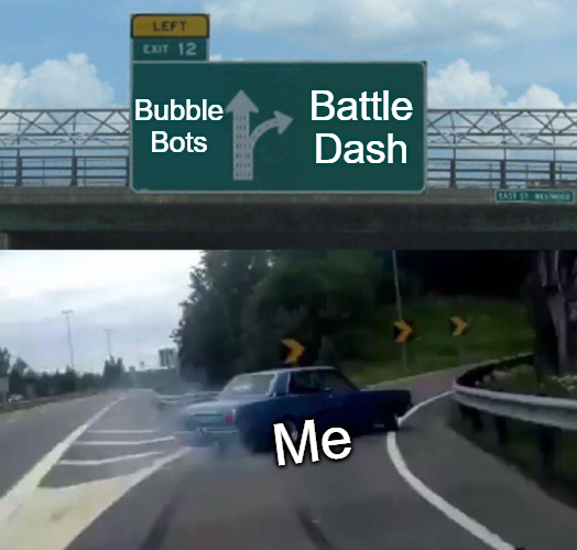 kuyaadrian_eth's tweet photo. Which are you when the new game releases?
Team Bubble Bots or Battle Dash?
@GoPeanutGames #BubbleBots #BattleDash #NftGames https://t.co/pspf2a66PC