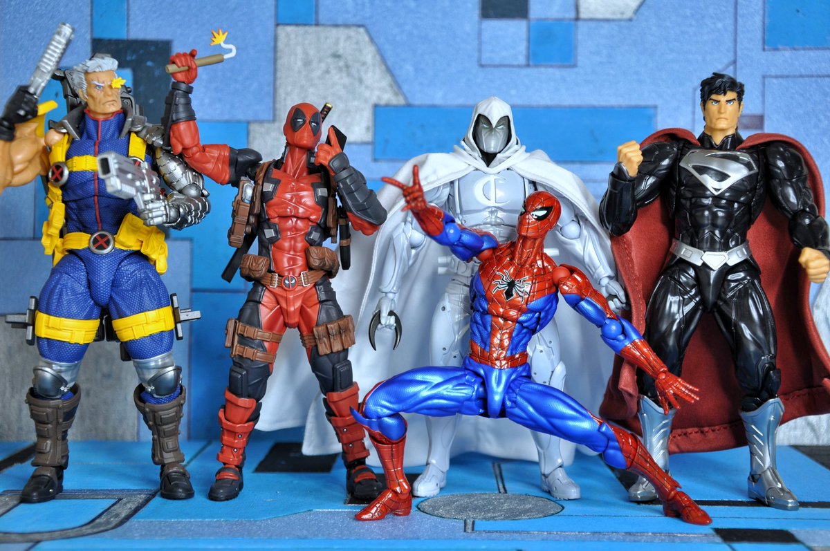 yellowsurfer80's tweet image. The Revoltech boys! 

#brokecollector80 #geekzone #ihavemoretoysthanyourkids #marvel #yamaguchi #revoltech #yamaguchirevoltech