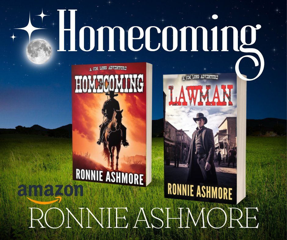 Homecoming: Jim Long Westerns: Book 1 ecs.page.link/fZE5U 
Lawman: Jim Long Westerns: Book 2 ecs.page.link/5ze3u 
Written by:
RONNIE ASHMORE
#westernadventure #oldwest #historicalfiction #Frontier #KidUtah #booksie #bookish #booknow #booktok #bookstagram #threads #bluesky