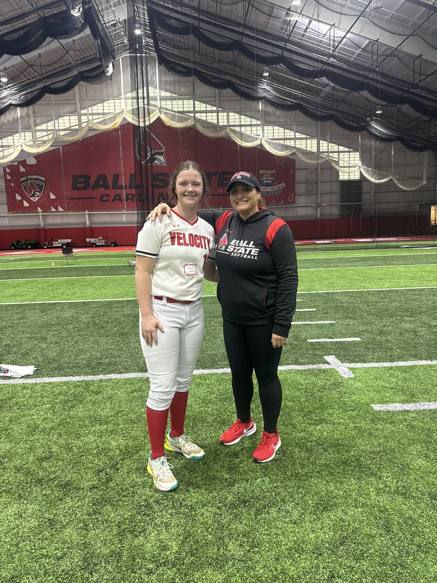 I had a great day at the <a href="/BallStateSB/">Ball State Softball</a> camp yesterday! It was great to meet all the players and coaches! <a href="/CoachPena_BSU/">Helen Peña</a> <a href="/CoachBurns17/">Matt Burns</a> <a href="/avrey_steiner/">Avrey Steiner</a>