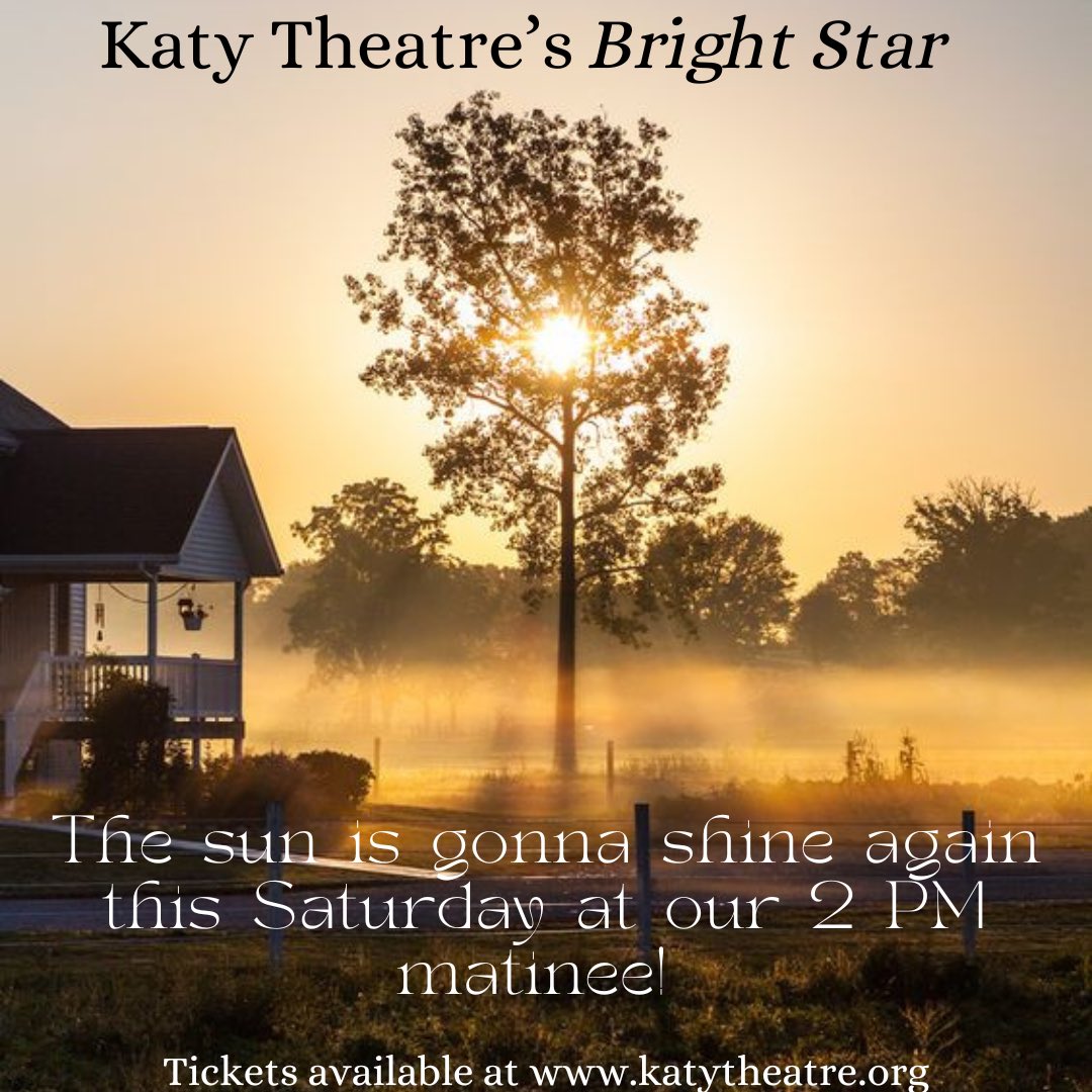 Catch Katy High School’s phenomenal musical at our 2 PM matinee. Visit katytheatre.org to grab your tickets! 

#katytheatre #katyisdfinearts #katyhighschool #katyisd #katytx