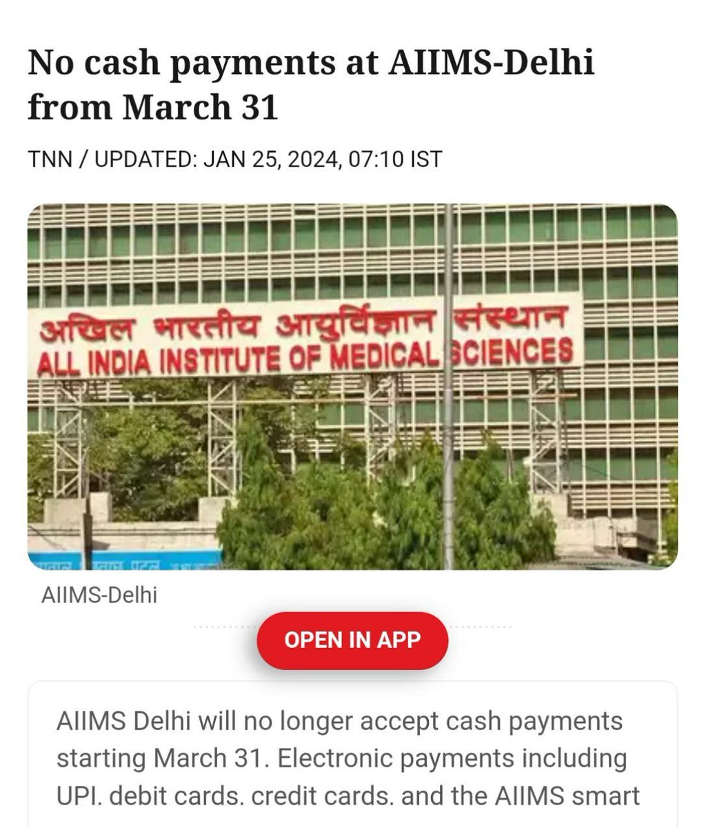 awakenindiamvmt's tweet photo. As long as cash is a legal tender, no agency has the right to refuse it as the payment 

@aiims_newdelhi @pbhushan1 @PMOIndia 

https://t.co/2MPgylHIvz https://t.co/68FCOTGeC2