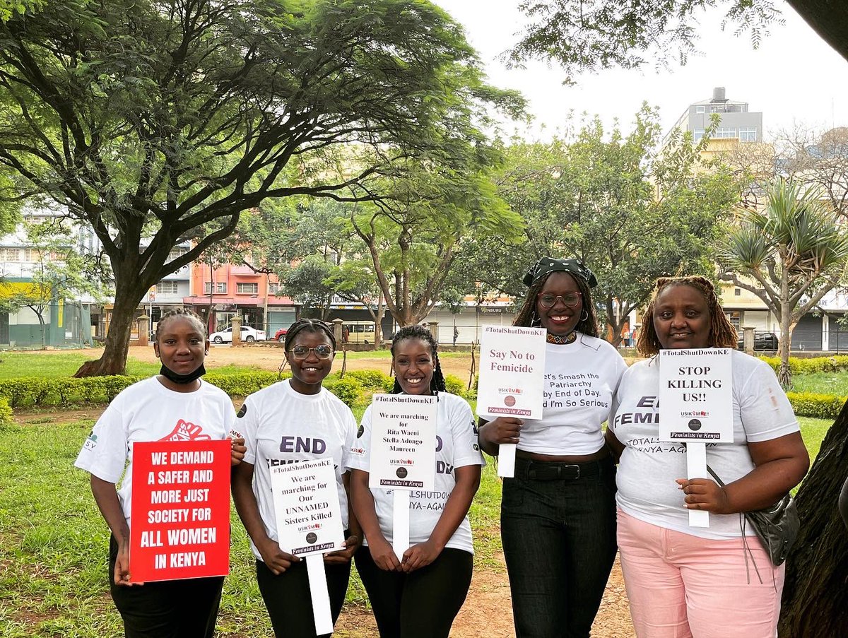 FEMINISTS IN KENYA /#TotalShutDownKE tweet media