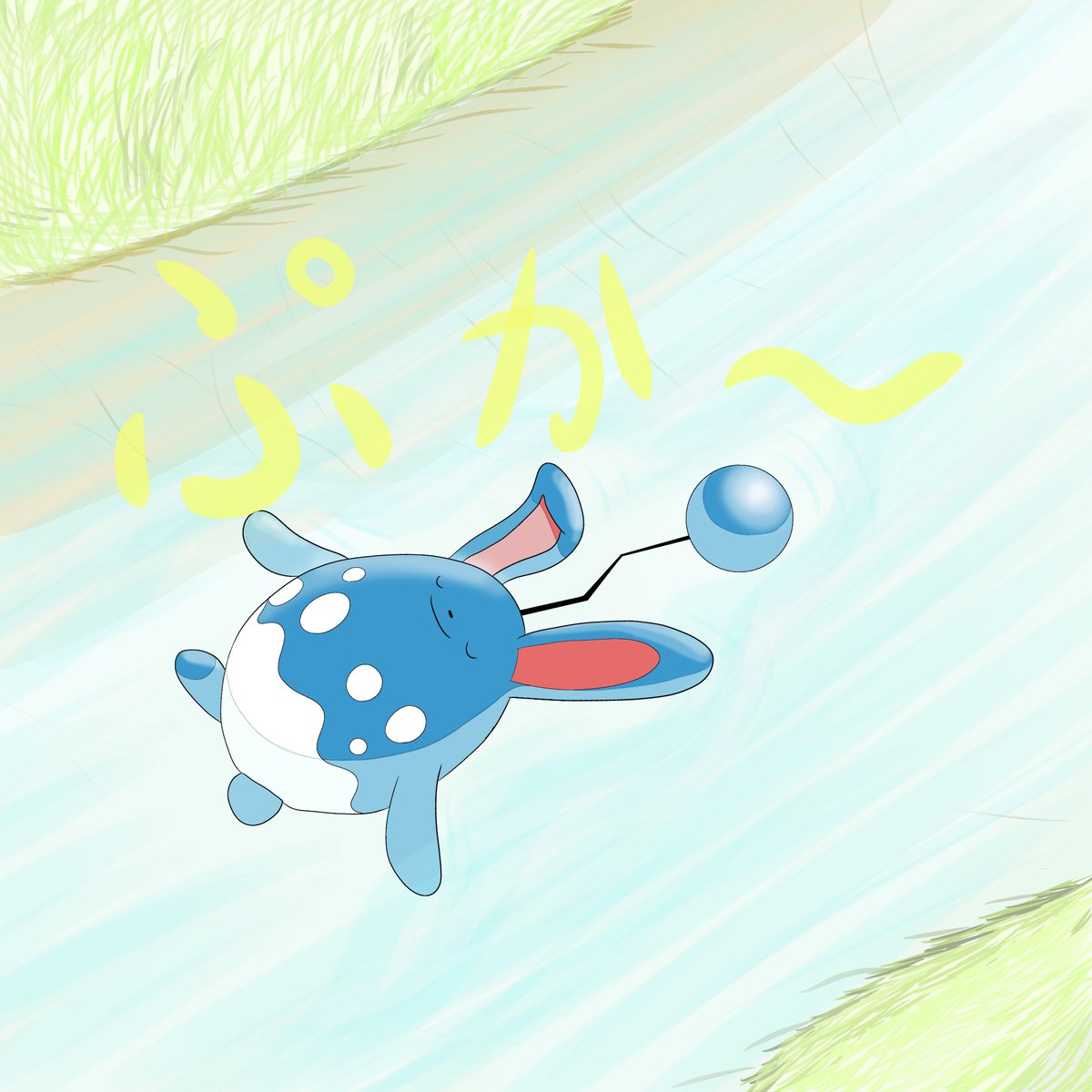 gozuusio's tweet photo. マリルリ　みずうさぎポケモン

1日の ほとんどを 水中で すごす。 晴れた 日には 水面に 浮かんで 日向ぼっこをする。
（ポケモン図鑑　ソードより）

#ポケモン　#ポケモン図鑑　#マリルリ　#マリルリの日　#ポケモンイラスト https://t.co/IF8npuEwW4
