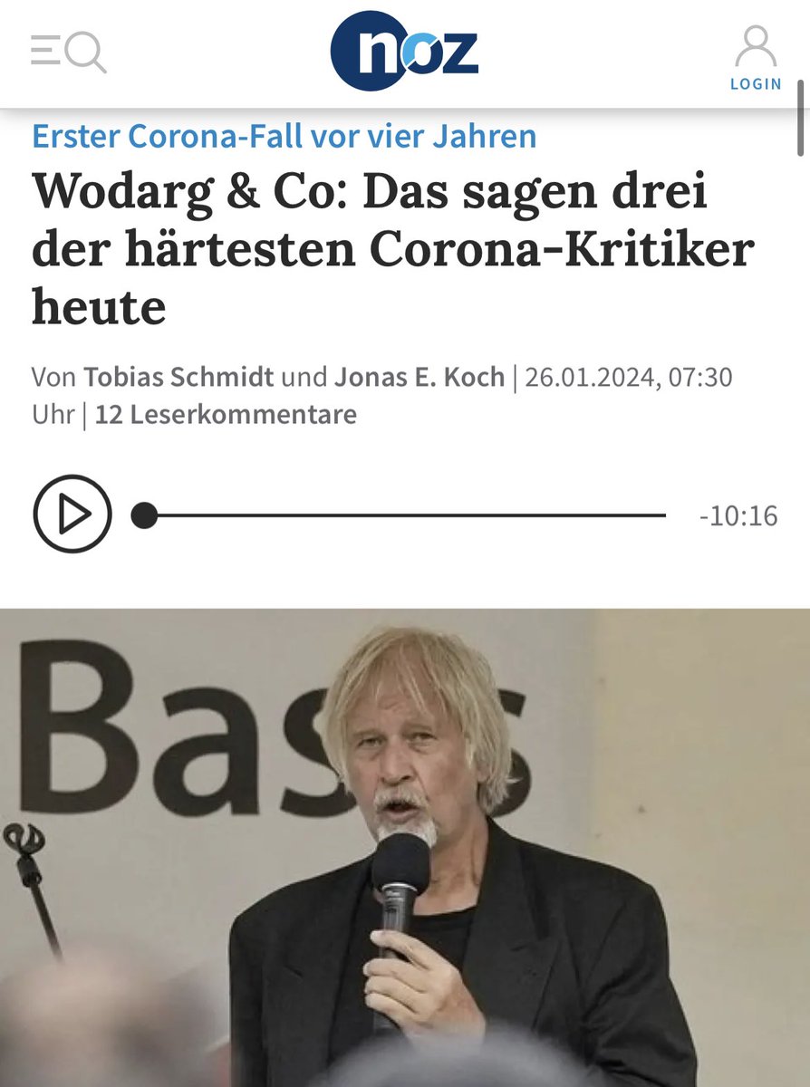 rosenbusch_'s tweet photo. Wolfgang Wodarg, Andreas Sönnichsen und Stefan Hockertz kommen in der NOZ zu Wort.
https://t.co/R8kbHCCYDm
https://t.co/k2nsVal51M https://t.co/Xd4zGoS1MV