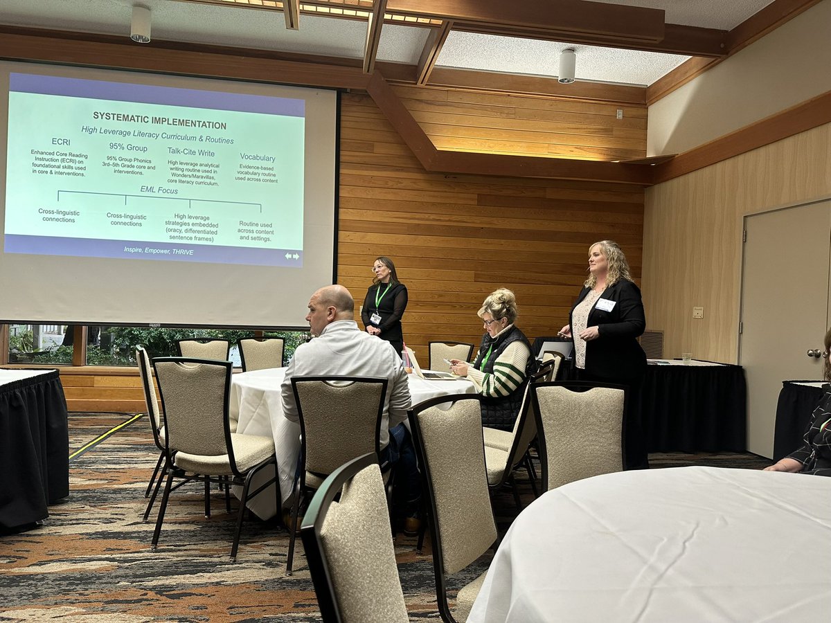 Happening Now: TeamGBSD is certainly proud of Dr. Tracy Klinger and Heidi Lasher presenting at the OASE/OACOA Winter Conference on a Systematic Approach to Full Implementation of Curriculum and Instructional Strategies! Keep shining team!🤙🏾