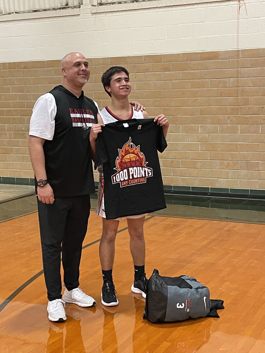 Big milestone today as I hit 1000 points… I couldn’t do it without my amazing teammates, coaches, and family❤️🏀💪. Thank you for everyone that believed in me and the ones who didn’t💯<a href="/210SouthPaw/">Anthony Elizondo - Coach E. 🏀</a> <a href="/dawn_elizondo/">Dawn Elizondo</a>