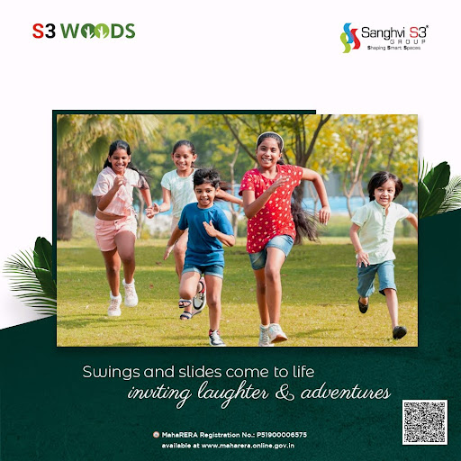 Step into a world where swings and slides transform into portals of joy, inviting laughter and exciting adventures at S3 Woods.

#SanghviS3Group #S3WoodsPlaytime #JoyfulAdventures #SwingsAndSlides #ChildhoodMagic #PlaygroundFun #LaughterZone #AdventureAwaits #S3WoodsExperience