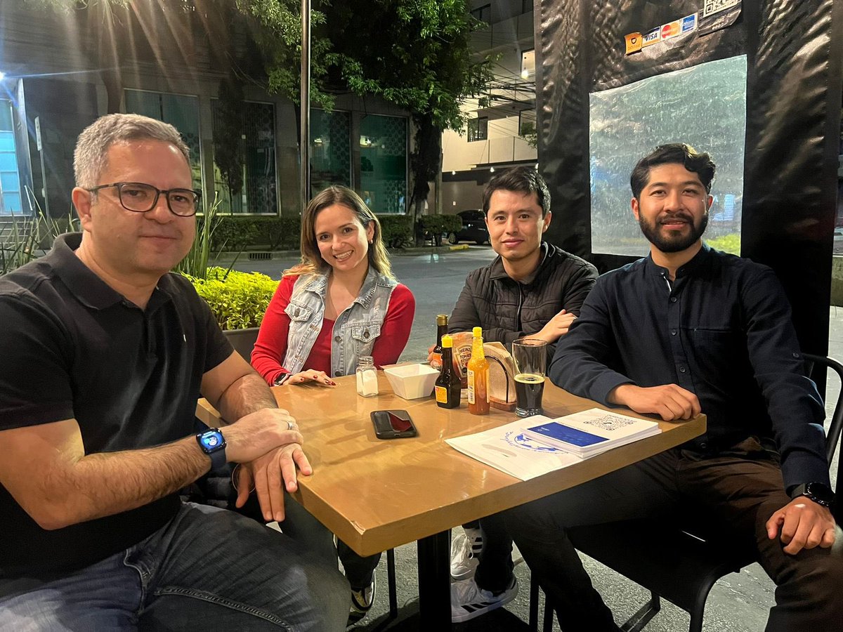 EuCardano's tweet photo. Thanks to the great #web3 enthusiasts in #CDMX for a great conversation!  @MauroAndreoliA and @LucasMacchia2  we missed you a lot 🌟🙂 #CardanoCommunity https://t.co/ORCFKnEaQW