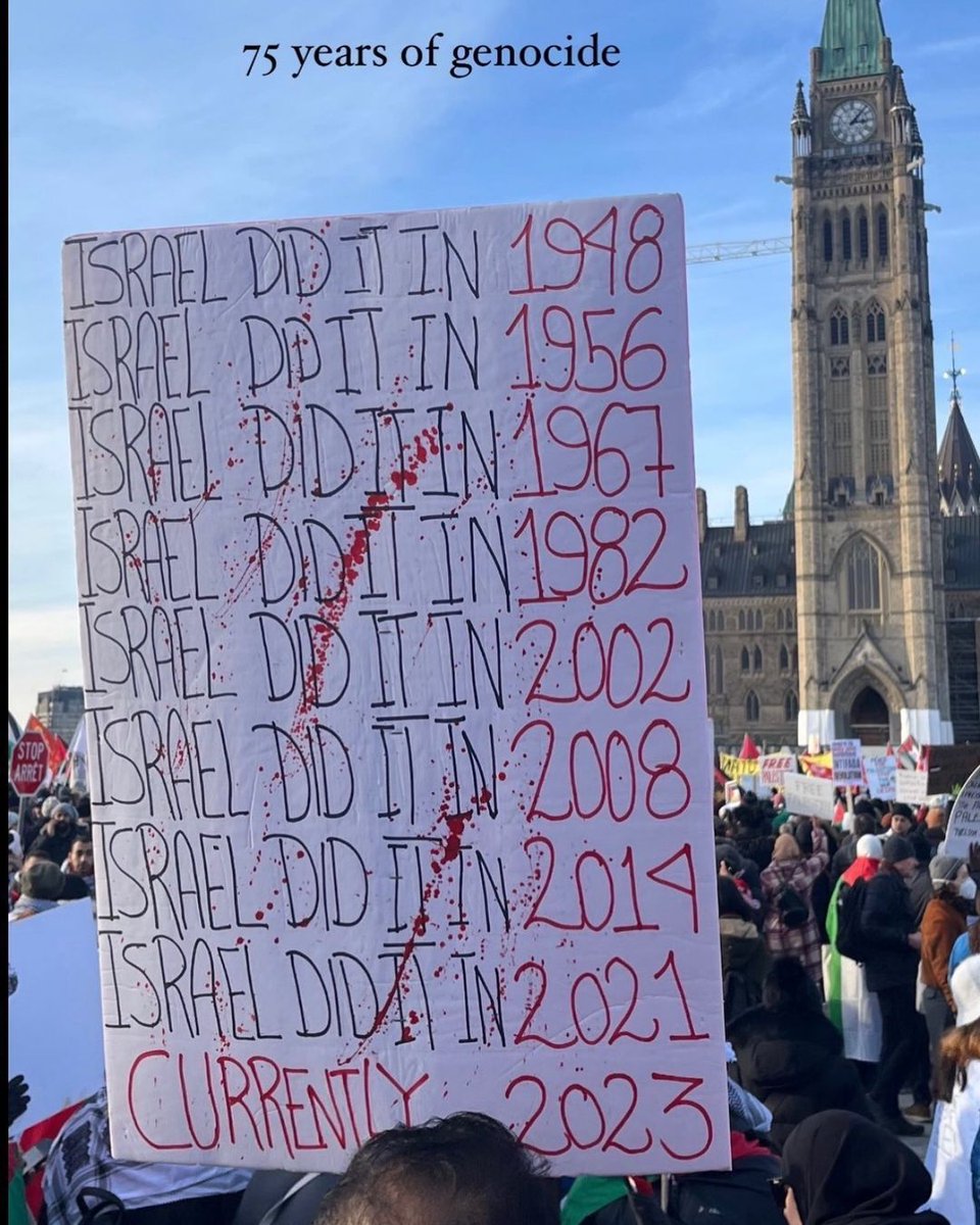 Spotted in a pro-Palestine demonstration in Ottawa, Canada.
