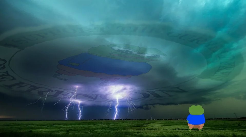 frencoinfren's tweet photo. Apu is not a very good weatherman but he has decided the FREN storm might be on the horizon... Under his breath hear him chant "Let it rain FRENs and let the land of Crypto become green". $FREN #frencoin #fren #cryptocurrency #crypto #memecoins #MemeCoinSeason2024 #apustaja https://t.co/3wc0Qv0csJ