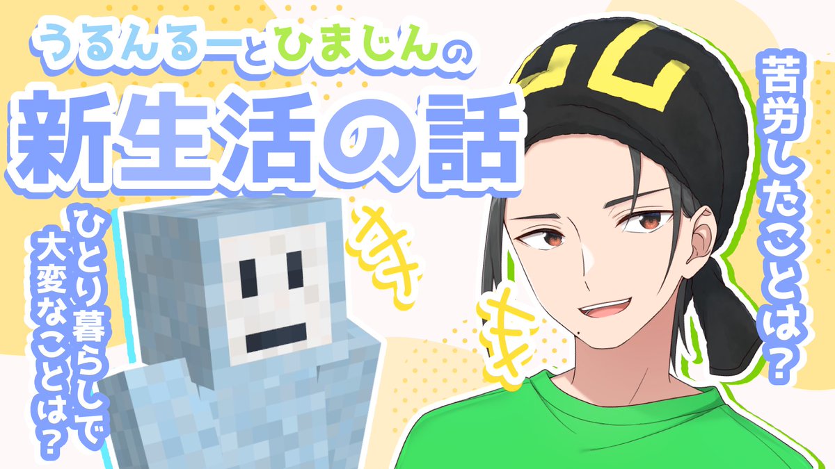 動画を公開しました。 新生活&新年の抱負について語るうるんるーと