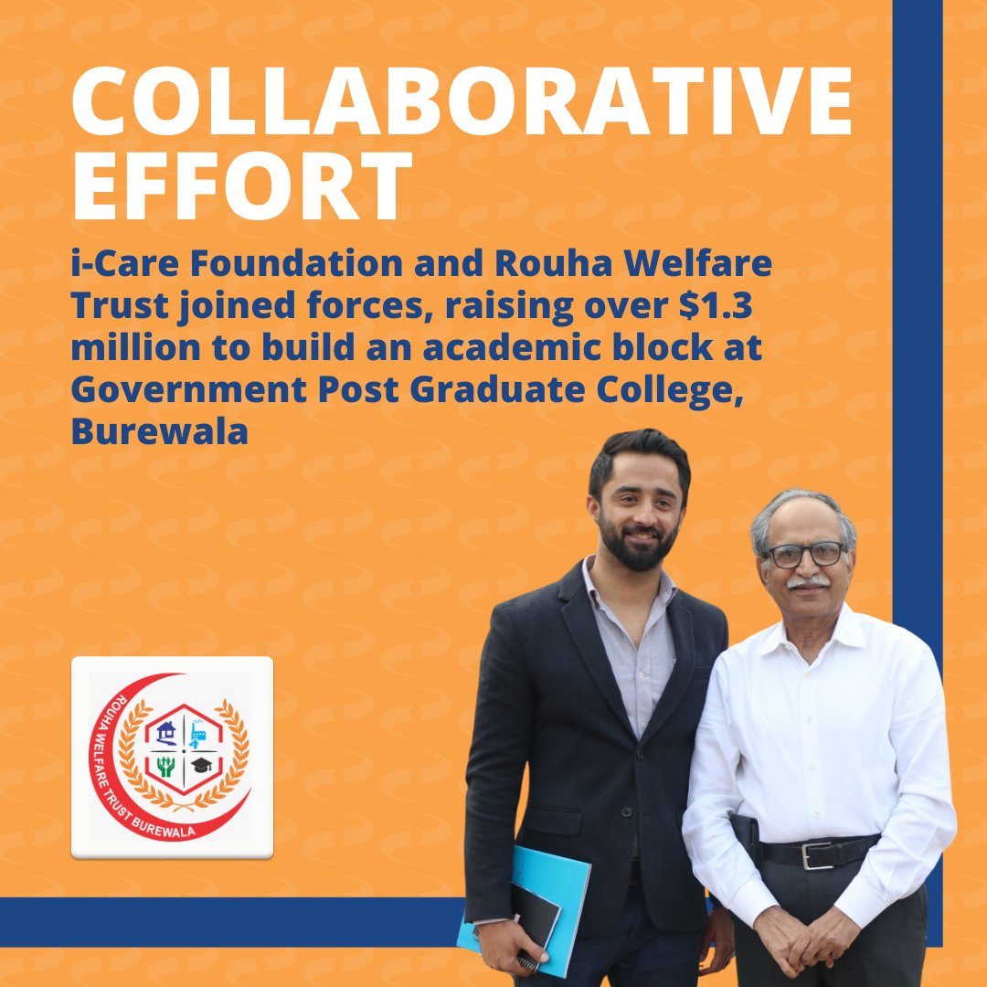 icare_pakistan's tweet photo. Pakistan's Human Capital Index at 0.41 highlights urgent educational needs. Thanks to Rouha Welfare Trust &amp; i-Care, $1.3M funded a new Academic Block in Bhurewala, Punjab.
Help us do more: https://t.co/xZt3MFRjnB 
#iCareFoundation #PartneringForImpact https://t.co/QReuXNwuR3