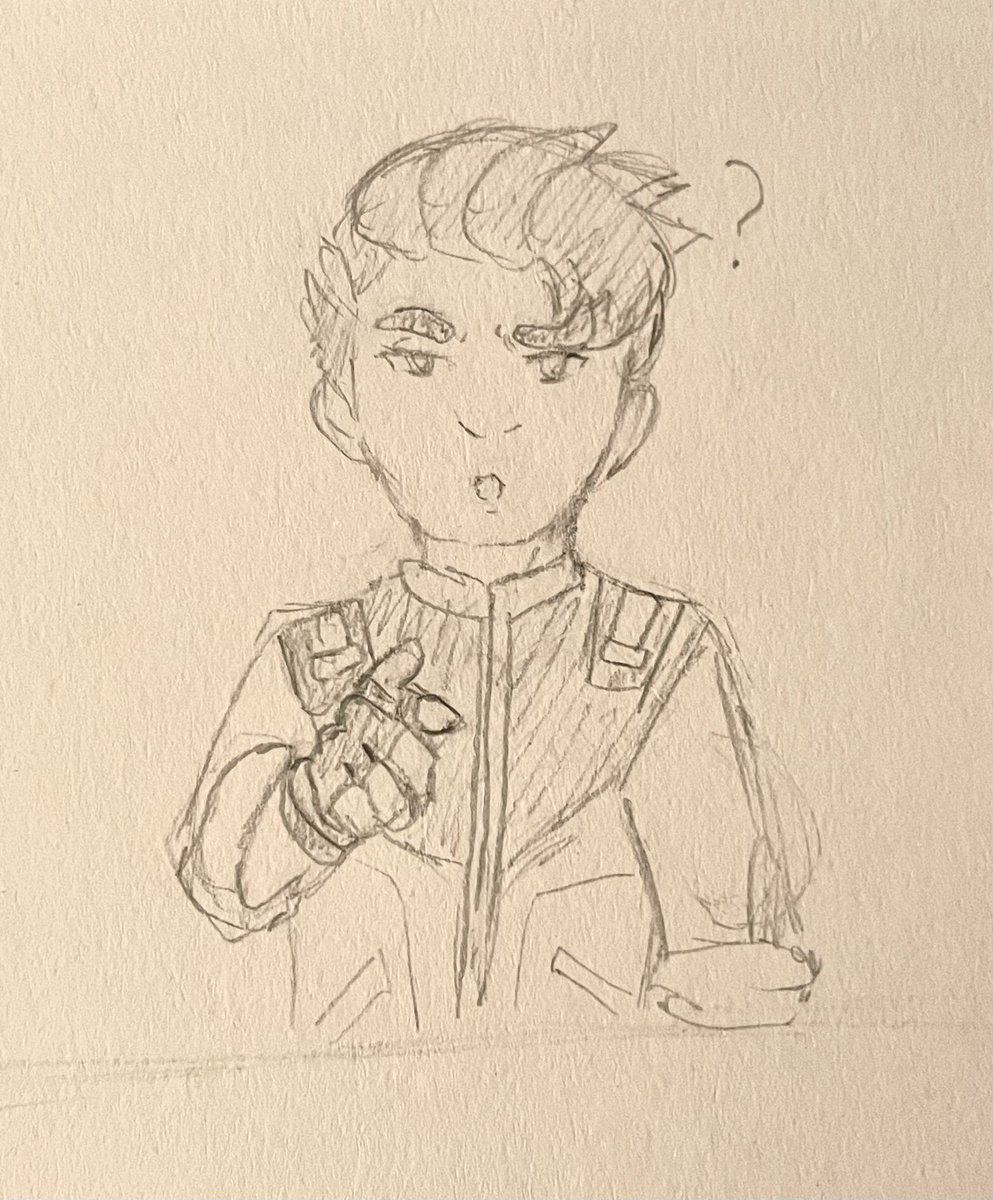 djrex2828's tweet photo. I’ve been watching “A Sign of Affection” and I was thinking Unsuur would be one of those people who learns sign language to communicate with the builder if they were deaf. 

He is using ASL saying: “How are you?”

Drawing 79/100

#MTAS #MyTimeatSandrock #Unsuur #RockRizz https://t.co/RCyhASYfXf