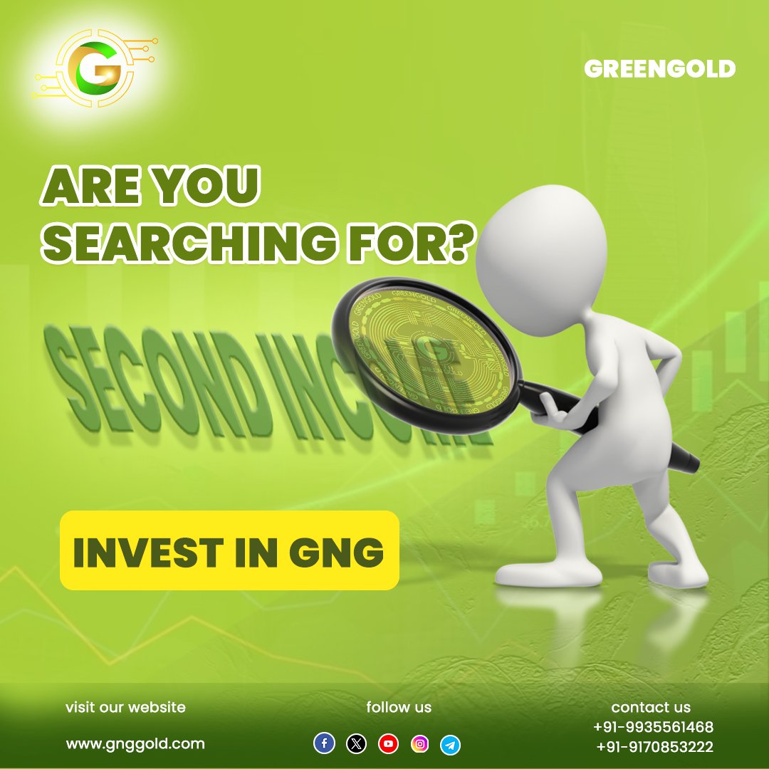 Elevate your earnings with Greengold! 💸✨
#GNGInvestments #ExtraIncome #greengoldcoin #gngcoin #digitalassets #digitalcurrency #cryptocoin #cryptocurrency #tradingcrypto #buycrypto #stakingcrypto #bestcryptocurrency #trendingcrypto #holdcrypto #investincrypto #investorlife