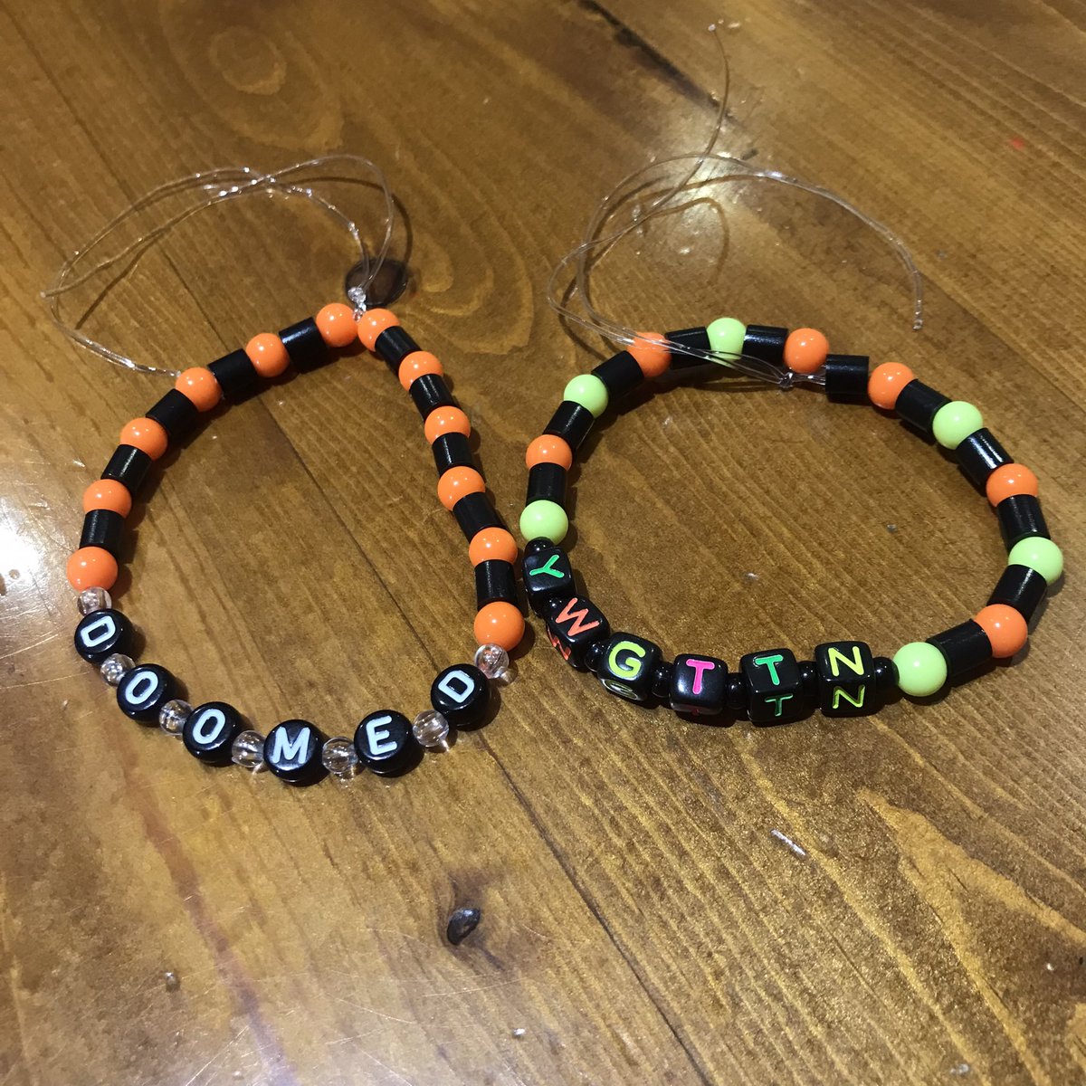 flyin_ryan_390's tweet photo. My friend got into making beaded bracelets and when I made some with her this is what I made @danielhowell https://t.co/h0Z385kFB9