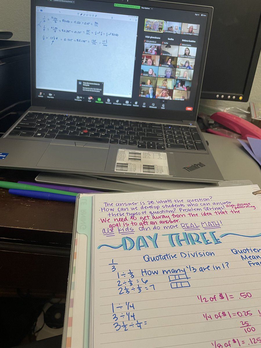 Last day of the Fractions Challenge and it’s all about connecting fractions and decimals!! 😍😍😍 #ReachMoreStudents