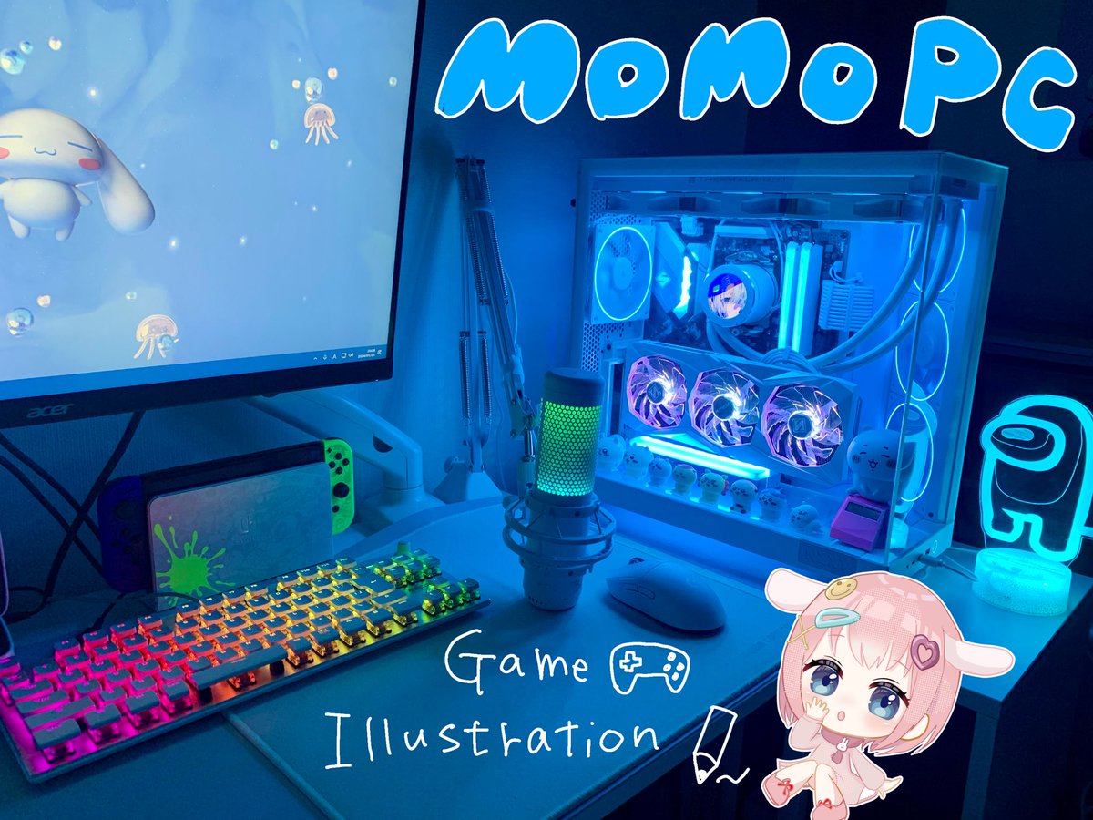 moomoooommm's tweet photo. わたしの1番好きな場所🩵🤍💙
#自作PC #PCBuild https://t.co/jXaW3HYesk