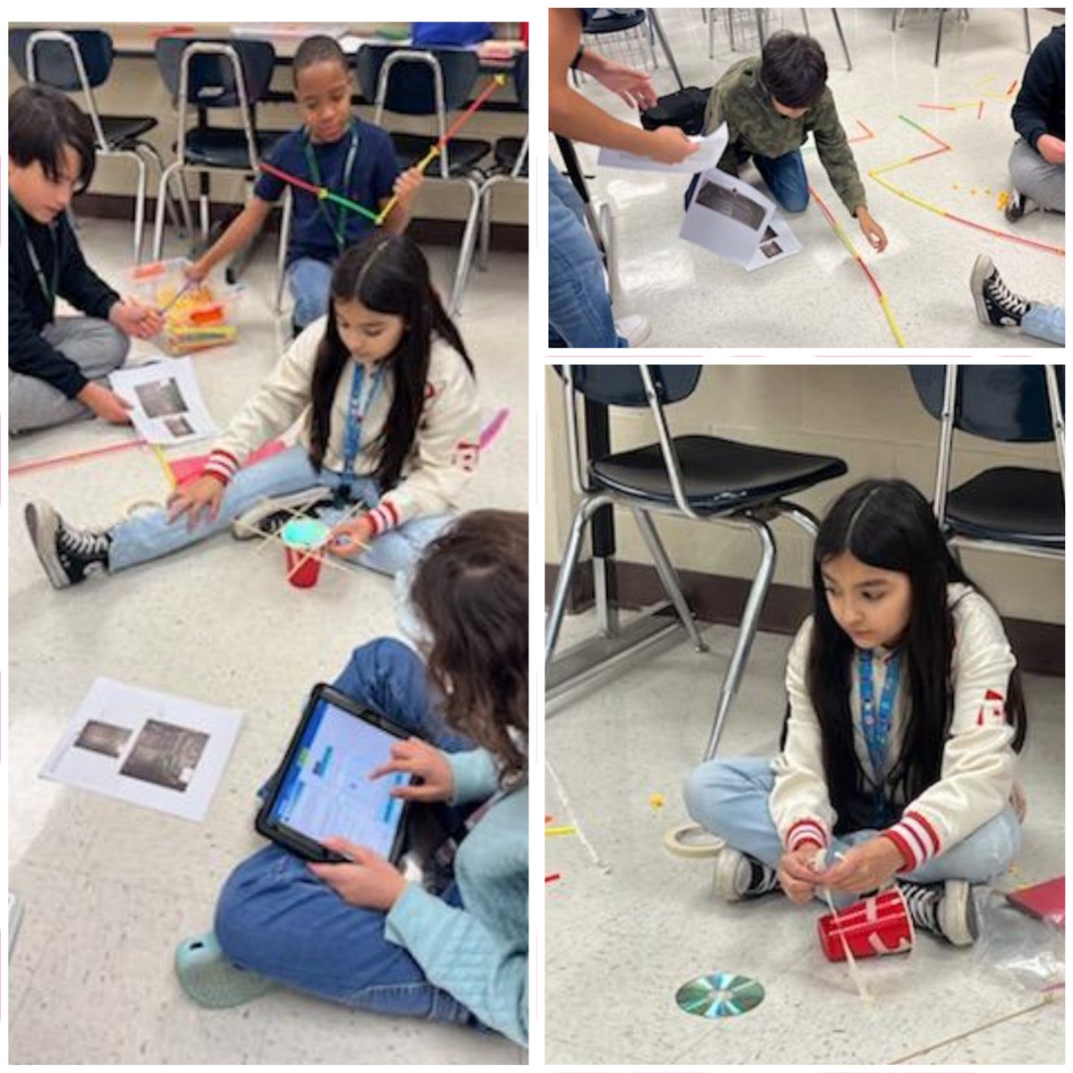 Jordan Club LT students had so much fun this evening while building a 'chariot' for their sphreo, creating code to move it through their obstacle course that they made! #codingisfun @JordanNISD @NISDLearningTre