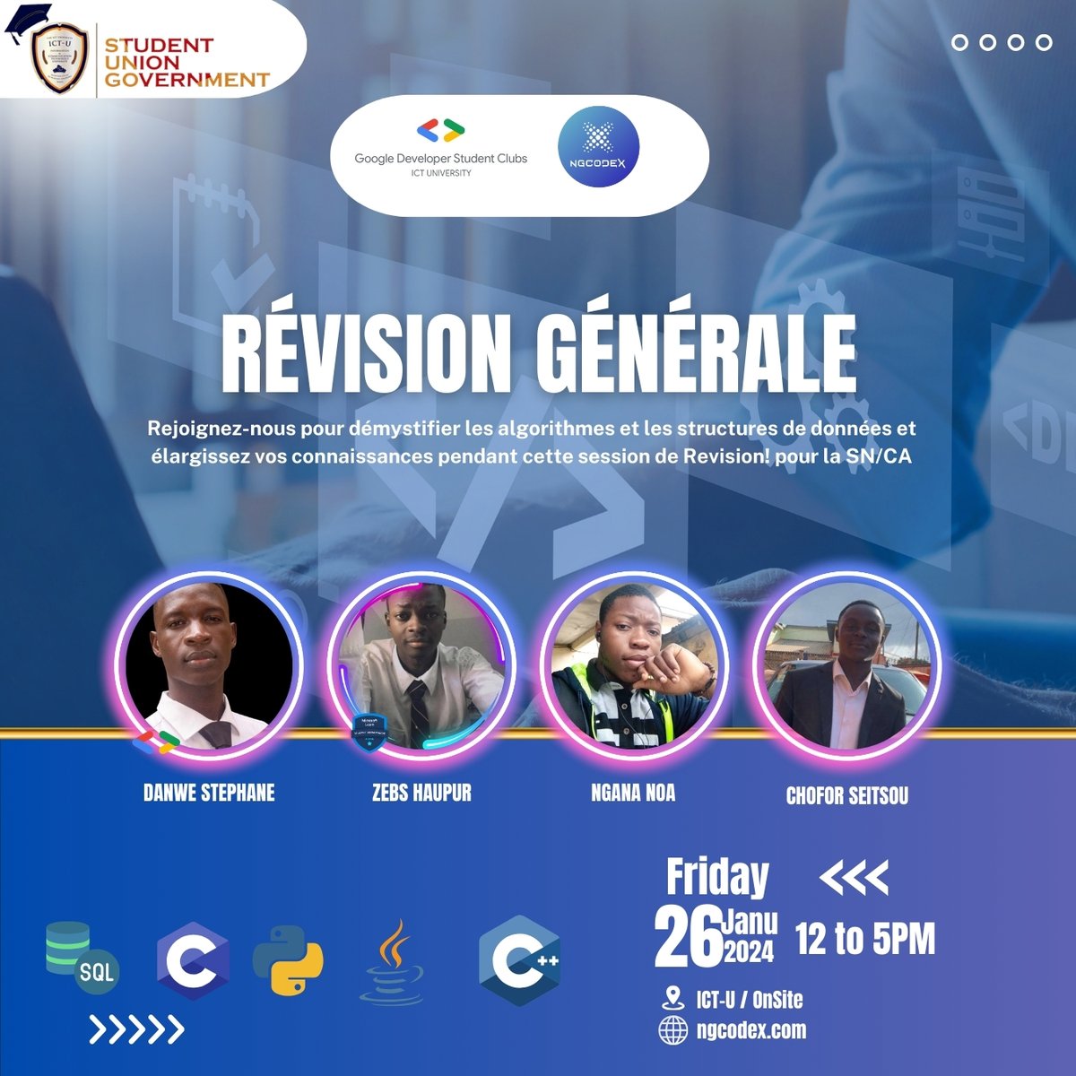 ngcodex's tweet image. Hey guys great event that had taken place The ICT University with @codeurzebs  and many others ...
#REVISION #BASICS #MOREKNOWLEDGE