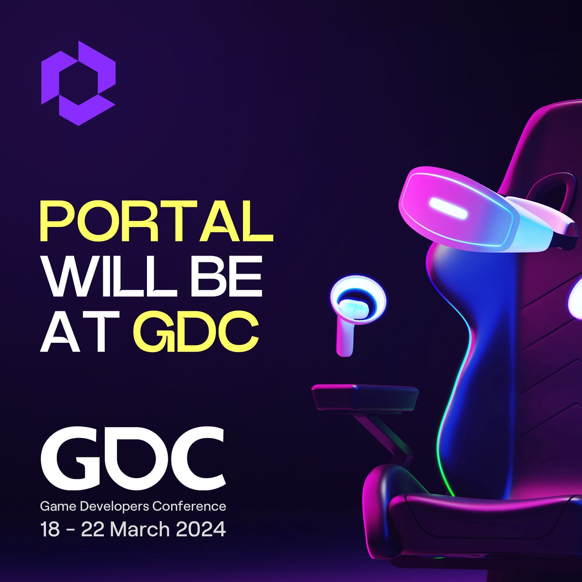 The Portal team will be at @Official_GDC.

As we drive Web3 gaming forward, together, we can’t wait to meet you all.

Hand in hand with builders, gamers, eSports spectators, content creators and more, Portal is changing the way this industry operates.