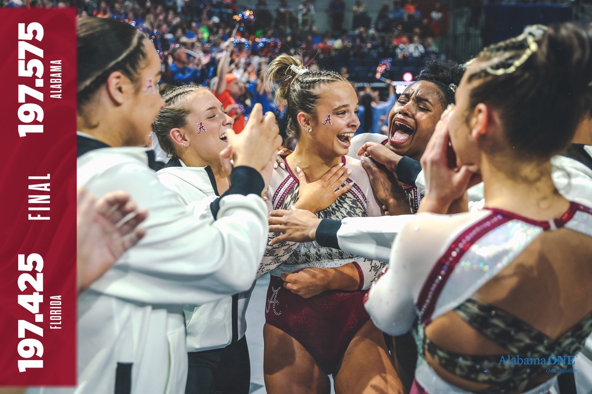 What a night for the Crimson Tide! 🤩

#RollTide | <a href="/BamaGymnastics/">Alabama Gymnastics</a>
