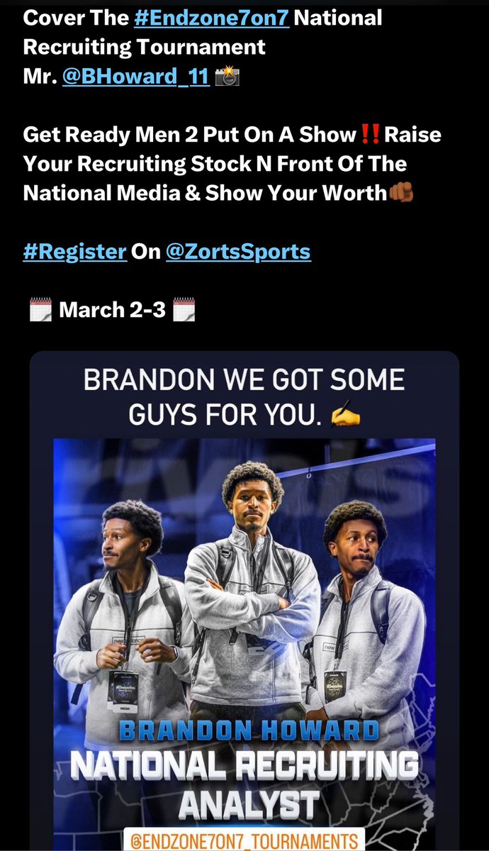 Endzone7on7 National Recruiting Tournament tweet media