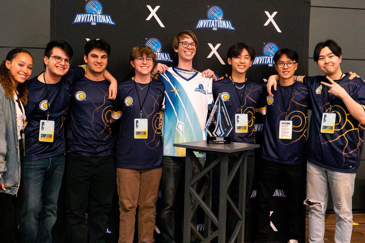 UC Irvine Esports (@uciesports) on Twitter photo UCEI RECAP 🏆 ✨
We came out victorious with a claim to the trophy in ALL 3 TITLES this year!
Huge thanks to <a href="/UCEInitiative/">University of California Esports Initiative</a> for hosting the event and congrats to all of our amazing players & coaches & a huge shoutout to all of our staff that helped run and put on the event! UCEI RECAP 🏆 ✨
We came out victorious with a claim to the trophy in ALL 3 TITLES this year!
Huge thanks to <a href="/UCEInitiative/">University of California Esports Initiative</a> for hosting the event and congrats to all of our amazing players & coaches & a huge shoutout to all of our staff that helped run and put on the event!