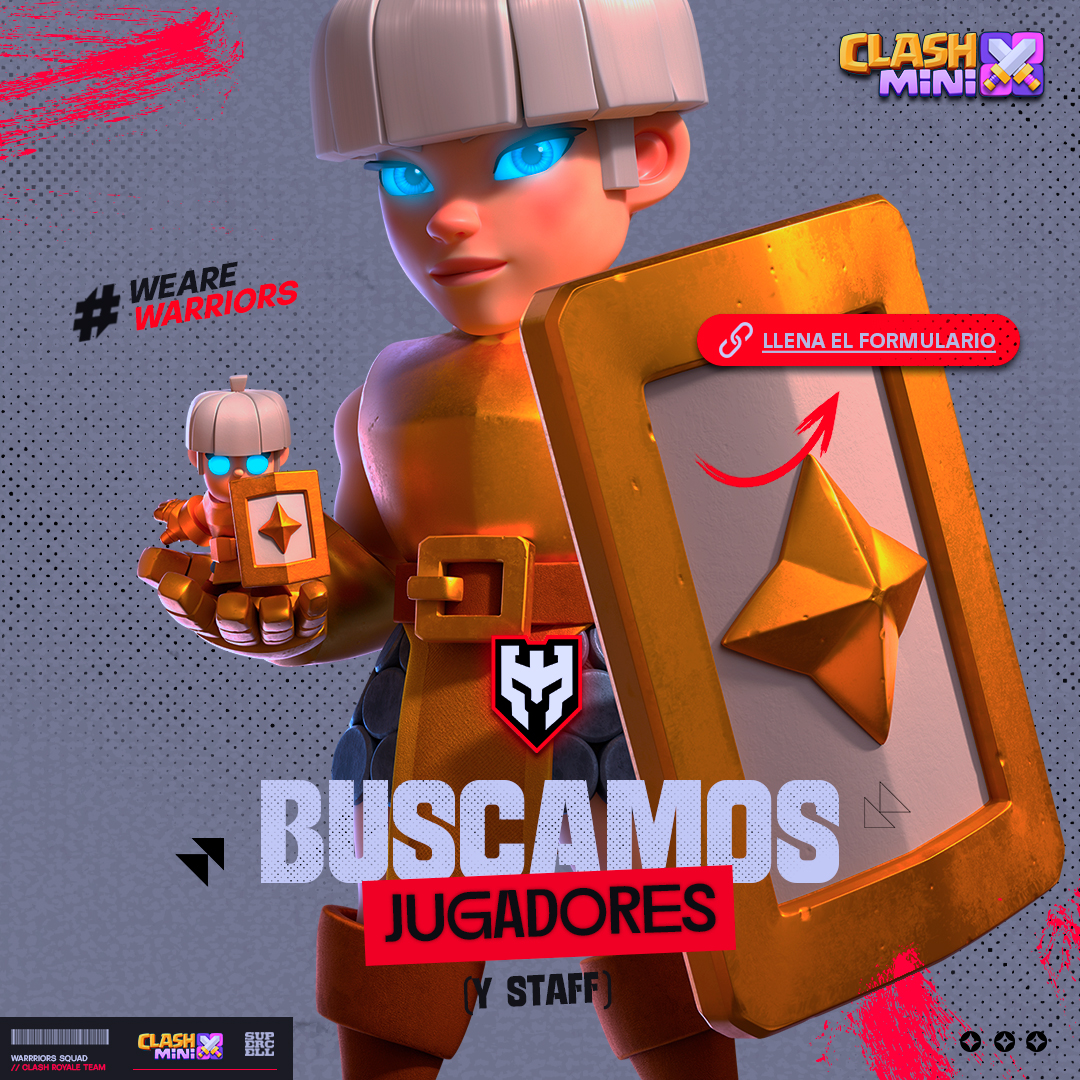 🟥 TE BUSCAMOS || <a href="/ClashMini/">Clash Mini</a> 🟥

Con el fin de consolidar nuestro ROSTER buscamos de 2 JUGADORES y STAFF.

🔺 Region  LATAM🌐
🔺 Disponibilidad horaria ⌚️
🔺 Experiencia previa 🎯

📝 Completa el formulario del primer comentario y envianos un MD 

#WeAreWarriors