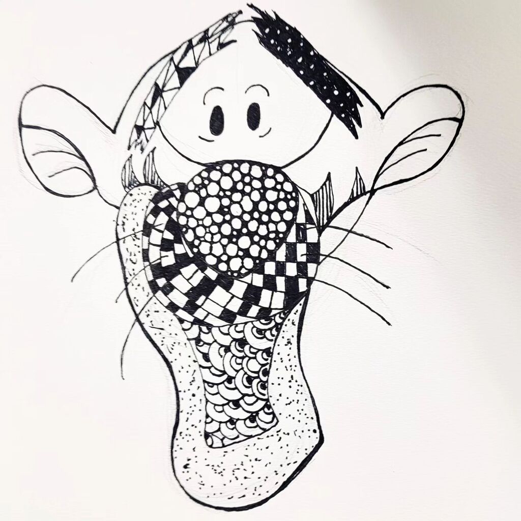 key2art's tweet photo. Work in progress....#zentangle #tigger #tiger Artwork by Jayla. J, lmk if you want me to tag you! 

.
.
.
.
.
.
#artstudioforkids #artclassesforchildrenlongisland #paintpartiesforkids #kidsart #painting  #artcamp  #camplongisland #artcamplongisland #keytomyart

#virtualbirth… https://t.co/0JiTkuMJdp