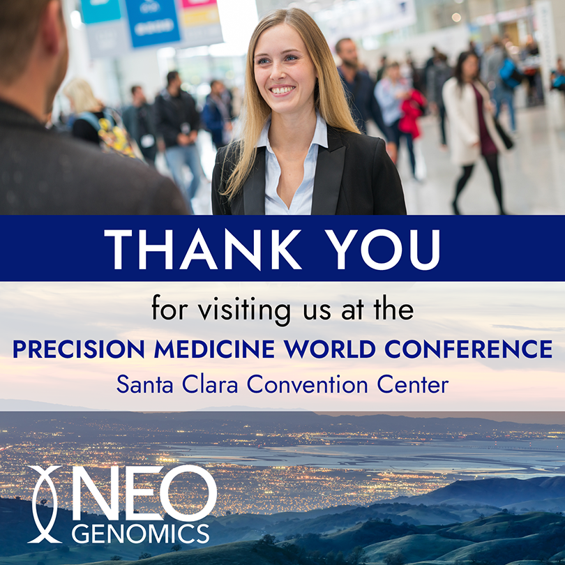 Thank you to everyone who visited us at The Precision Medicine World Conference at the Santa Clara Convention Center, and attended our presentation by Harry Nunns, Senior Scientist and Scientific Manager at NeoGenomics. #PMWC24