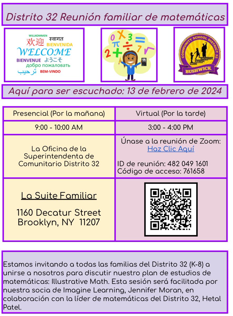 Activating Community via Illustrative Math Parent learning opportunities. Join us 🥰@ruxdanika @DOEChancellor @CECD32