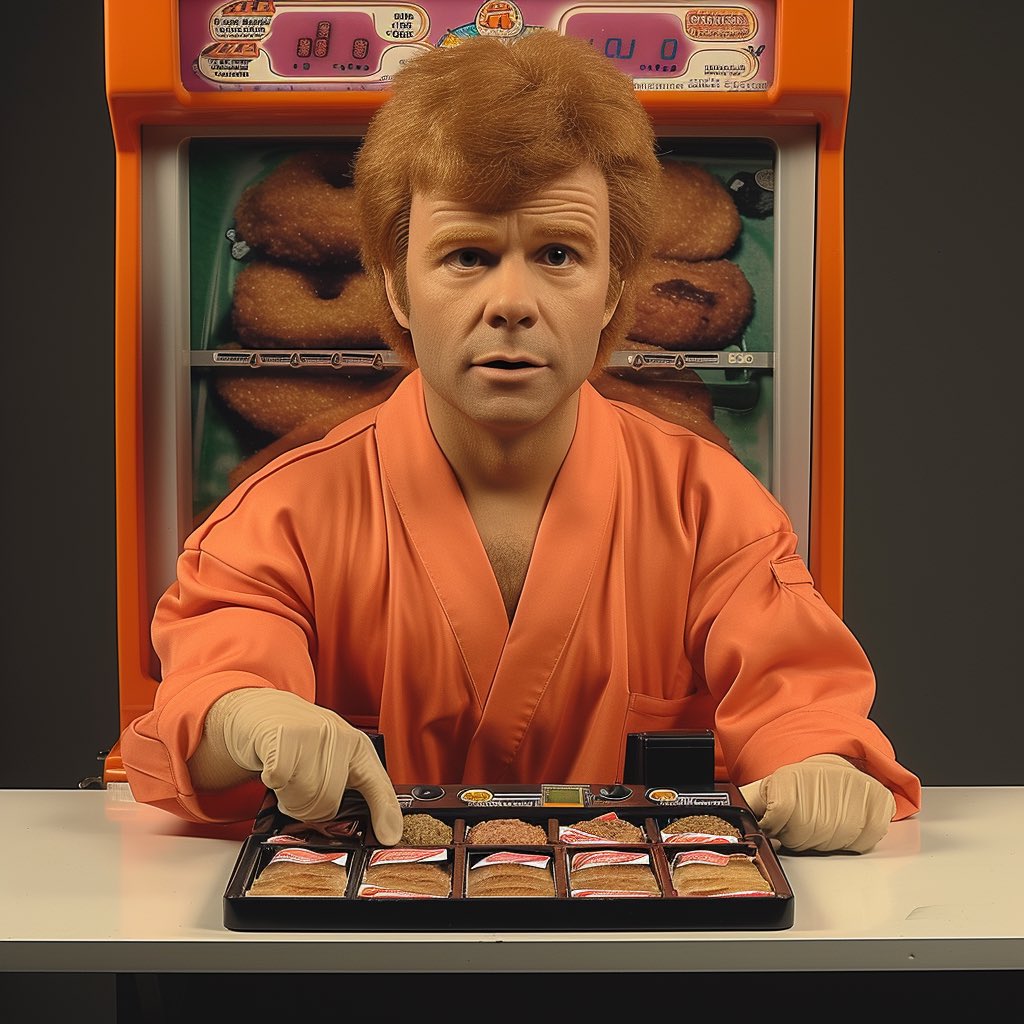 Costco Sample Employee Fever Dream was not the prompt.

#aiart #midjourney #costco