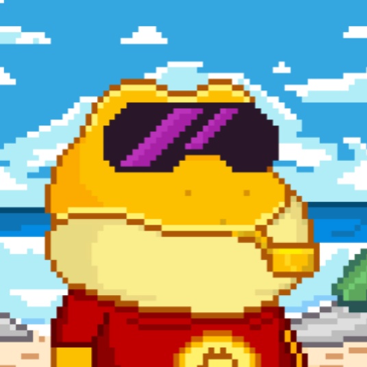 #NewProfilePic 
Just want to share my 1/1 fanart that I made for <a href="/BitcoinFrogs/">Bitcoin Frogs 比特蛙</a>, Golden Frog 1/1 ✨ 
#SOLUSDT #Sei #SeiNFT #BTC #NFTartist