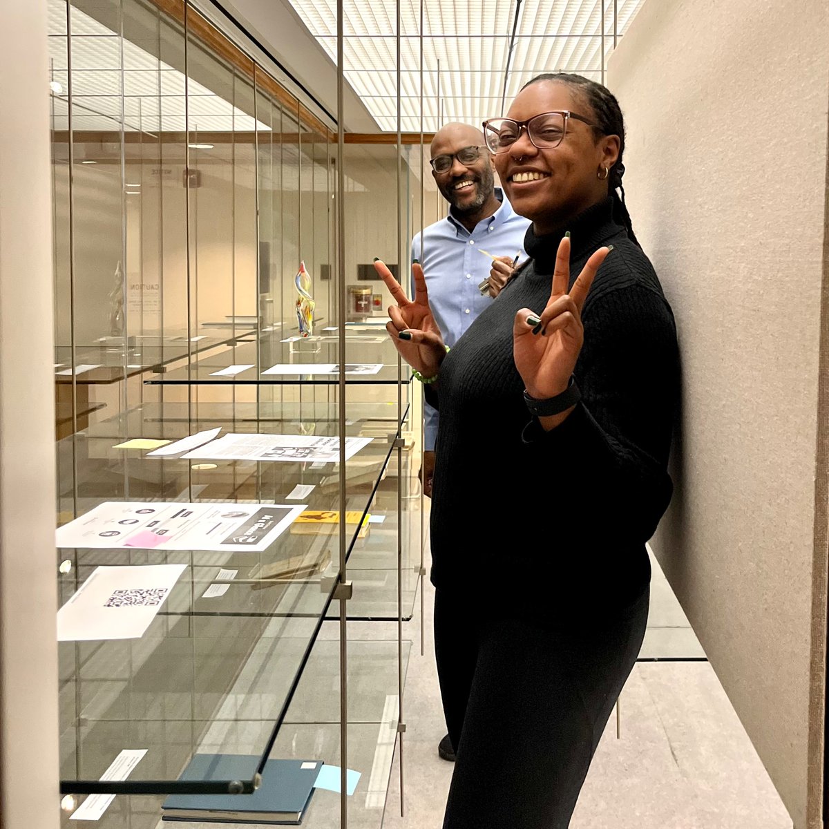 This week @MonetTimmons & @CurtisSmall are installing Monet’s doctoral exhibition, “Alice Dunbar-Nelson and the Legacy of Black Women’s Archives,” exploring cross-generational Black feminist memory work and care. Opens Feb 6 @UDLibrary, so don’t miss! exhibitions.lib.udel.edu/alice-dunbar-n…