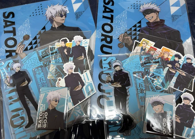 銀だこさんからグッズ届いた～🩵
キャラごとのセットで販売してくれる銀だこさんに感謝🙏✨️ 