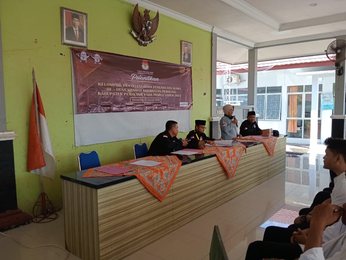 DesakramatP's tweet photo. Rangkaian kegiatan Pelantikan KPPS Pemilu 2024 (25/01/2024) https://t.co/jedO5hIq22