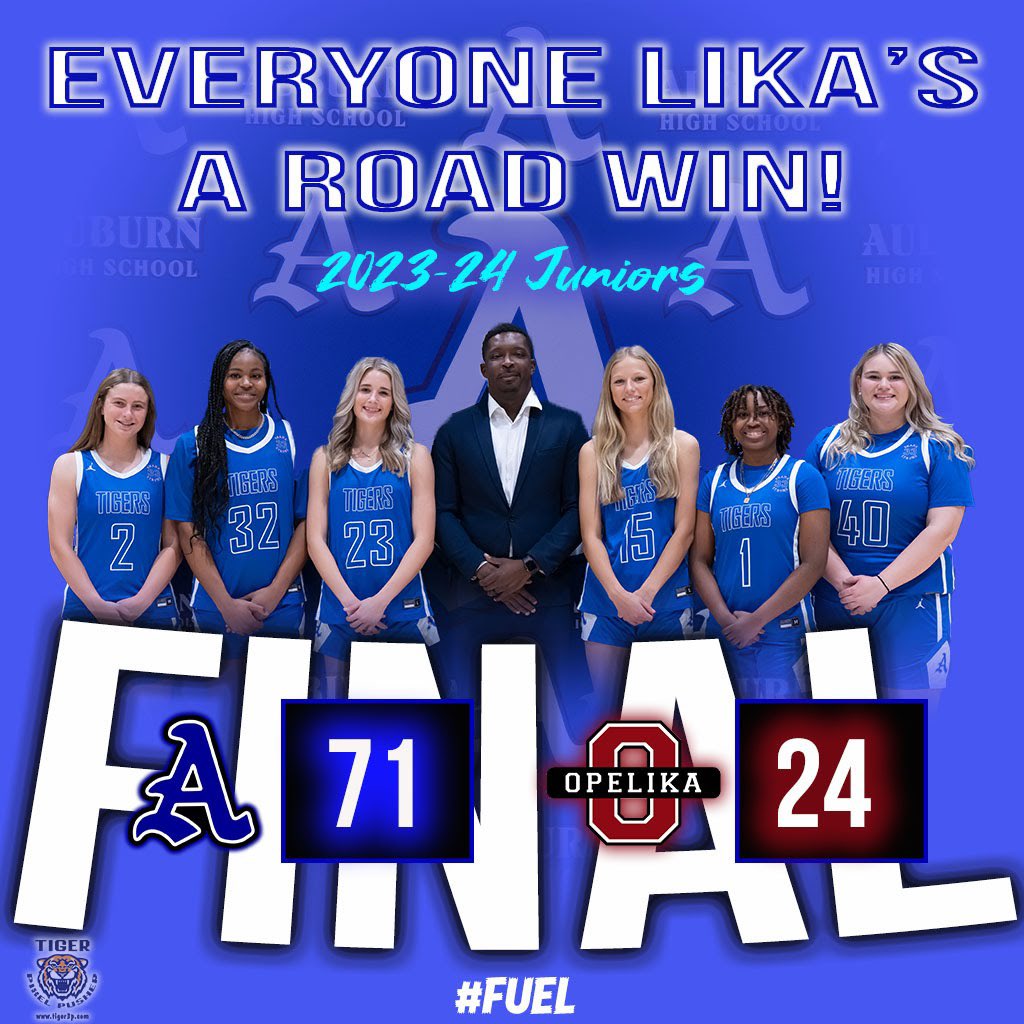 Auburn High Women's Basketball (@auburnhighwbb) on Twitter photo Great on the road area win for the Lady Tigers! We end area play (5-1) ππ€
#FUEL π₯
Graphic/πΈ: <a href="/Tiger3P/">Tiger3P π΄ββ οΈ</a> Great on the road area win for the Lady Tigers! We end area play (5-1) ππ€
#FUEL π₯
Graphic/πΈ: <a href="/Tiger3P/">Tiger3P π΄ββ οΈ</a>