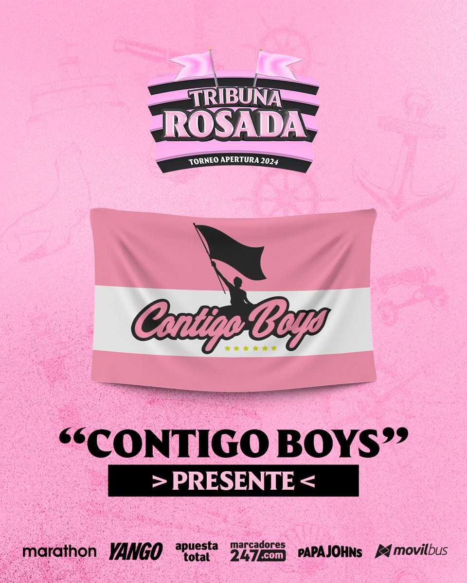 sportboys's tweet photo. ¡Vendimos nuestra 1️⃣ra banderola! 🚩💗

🤝🏾 Agradecemos a @ContigoBoys 
por su apoyo incondicional por 
'El Primer Campeón' 🏆 

🎟️ ¡Adquieran sus entradas virtuales, 
banderolas rosadas y Tribuna Rosada VIP! 🏟️
👉 https://t.co/Csks9OKZx8

#TribunaRosada2024 https://t.co/fqLgkRAIYv