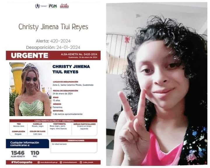 alezandercoca's tweet photo. #desaparecidaGuatemala #GuatemalaAvanza porfavor difundir.. 🥺 https://t.co/nIX9ztBLhq
