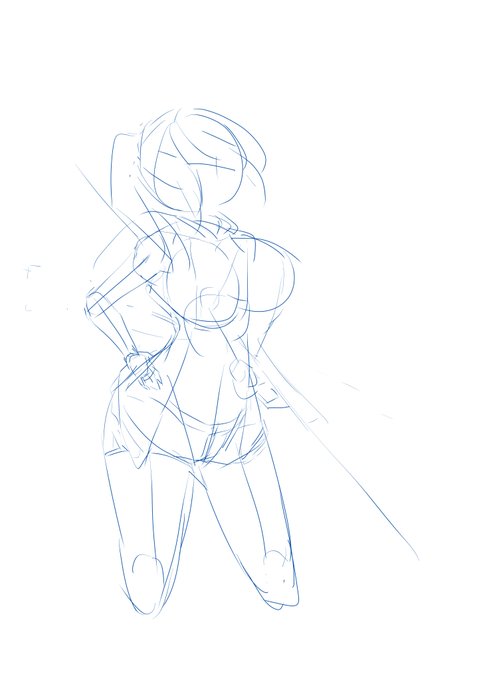 オリキャラ描く 