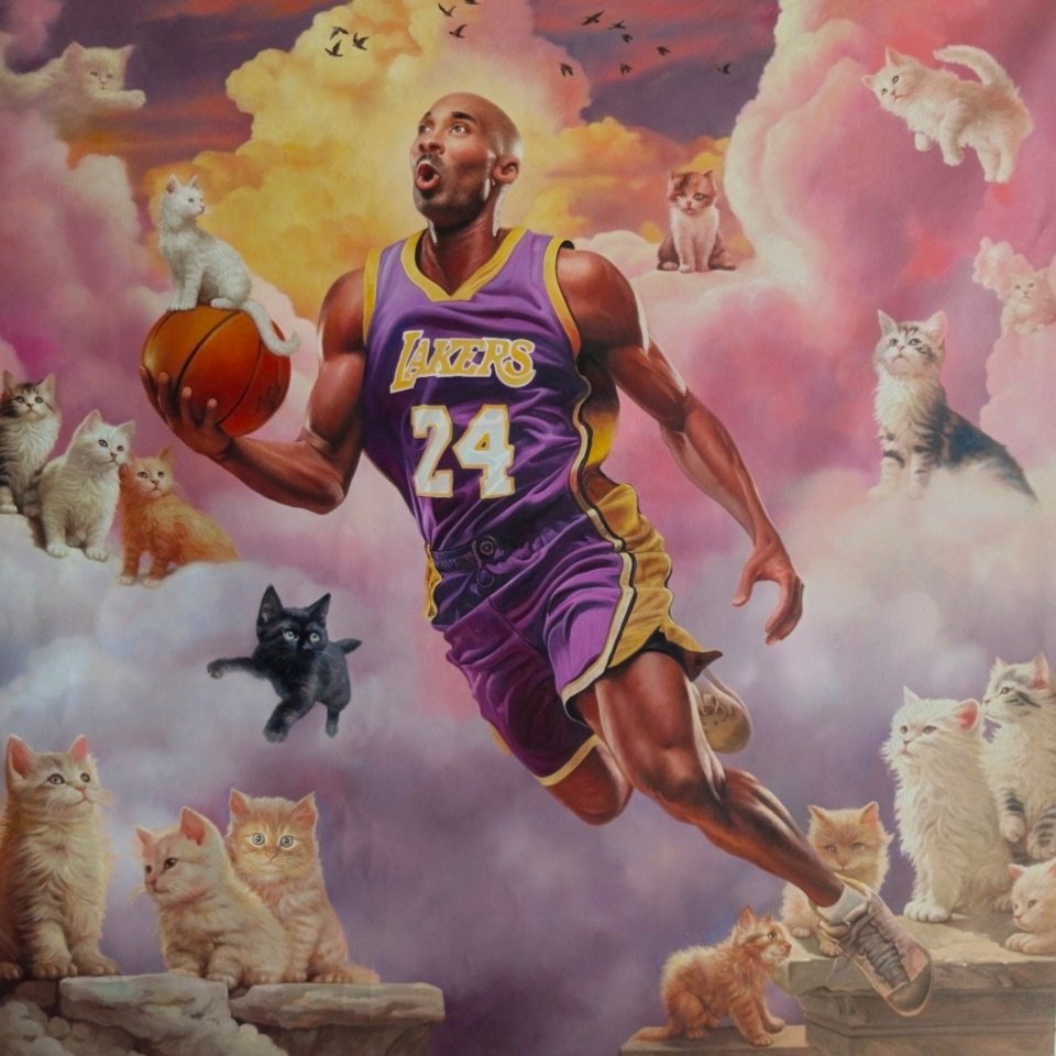 submidget's tweet photo. @LA__Showtime @valdezign Kobe Entering the Kitten Kingdom https://t.co/sBg0r6dLGx