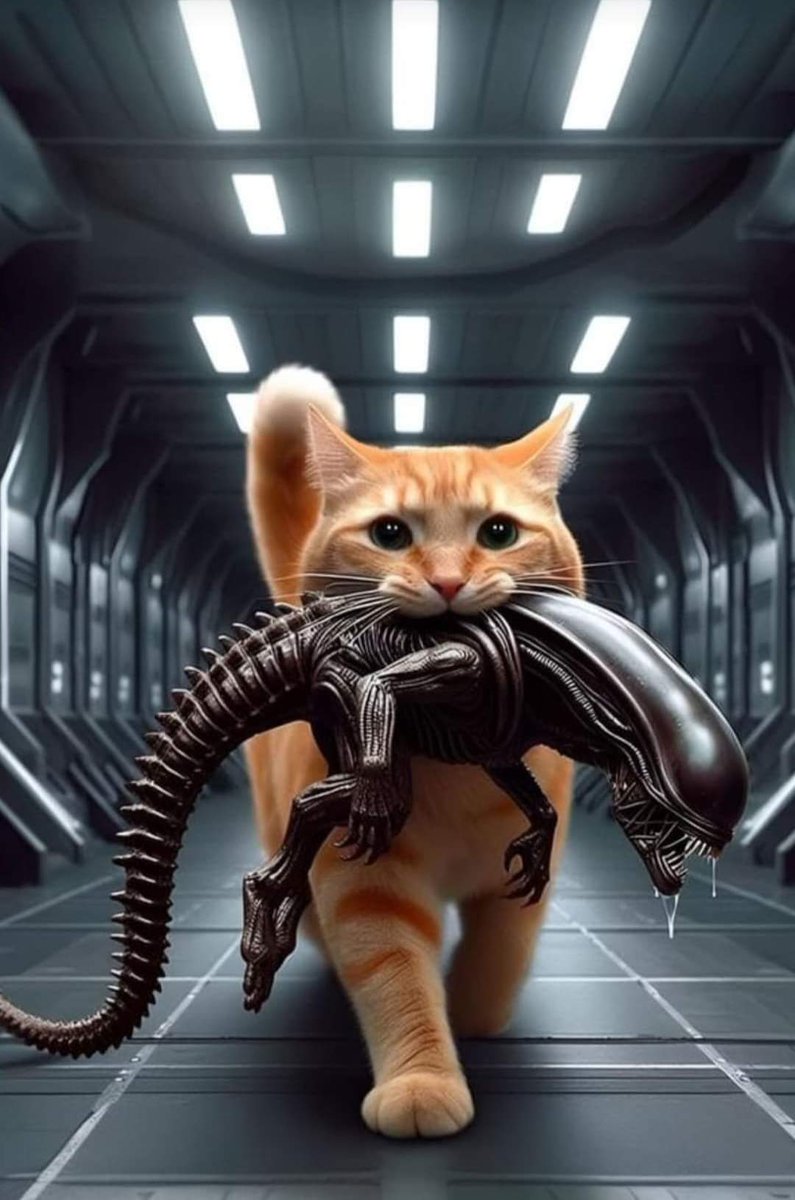 EduiTijerina's tweet photo. #Alien would have been a much #shorter #film if #Jonesy has been a more #proficient #mouser. https://t.co/wt8AICLL8q